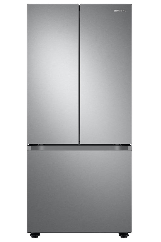22 cu. ft. Samsung Smart 3-Door French Door Refrigerator in Stainless Steel