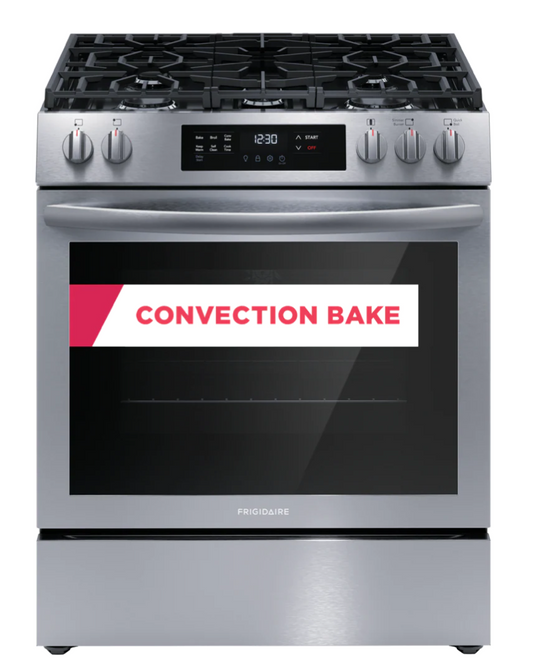 30" Front Control Gas Range with Convection Bake | Frigidaire